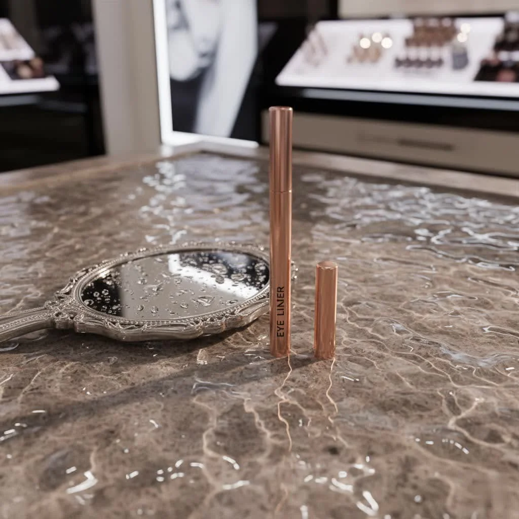 Close-up of a woman's eye with perfectly applied L'Oréal eyeliner