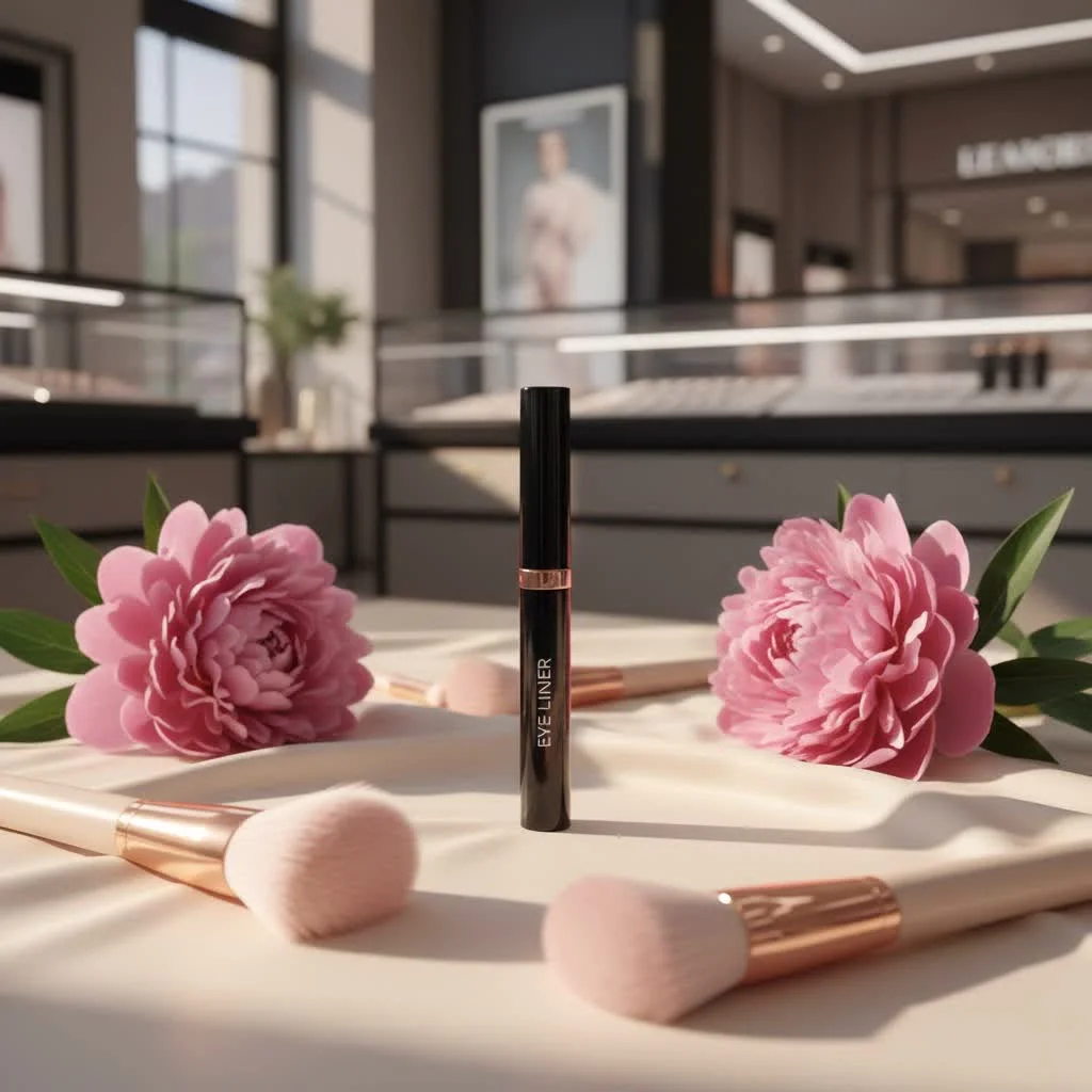 Close-up of a woman's eye with a perfectly applied winged eyeliner